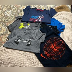 Boys under armour etc tshirt bundle